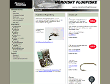 Tablet Screenshot of nordisktflugfiske.se